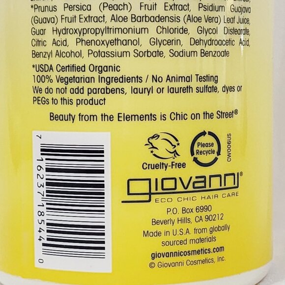 Giovanni 2Chic Ultra Revive SHAMPOO Pineapple Ginger Dry Hair 24 oz/710mL New - Picture 9 of 11